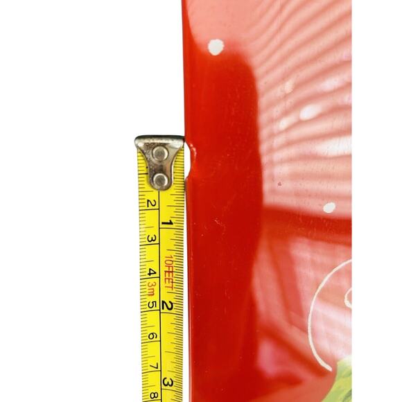 Snowman Glass Platter Deb Strain Winter Merry Christmas Plate 15” Vintage - Picture 4 of 10